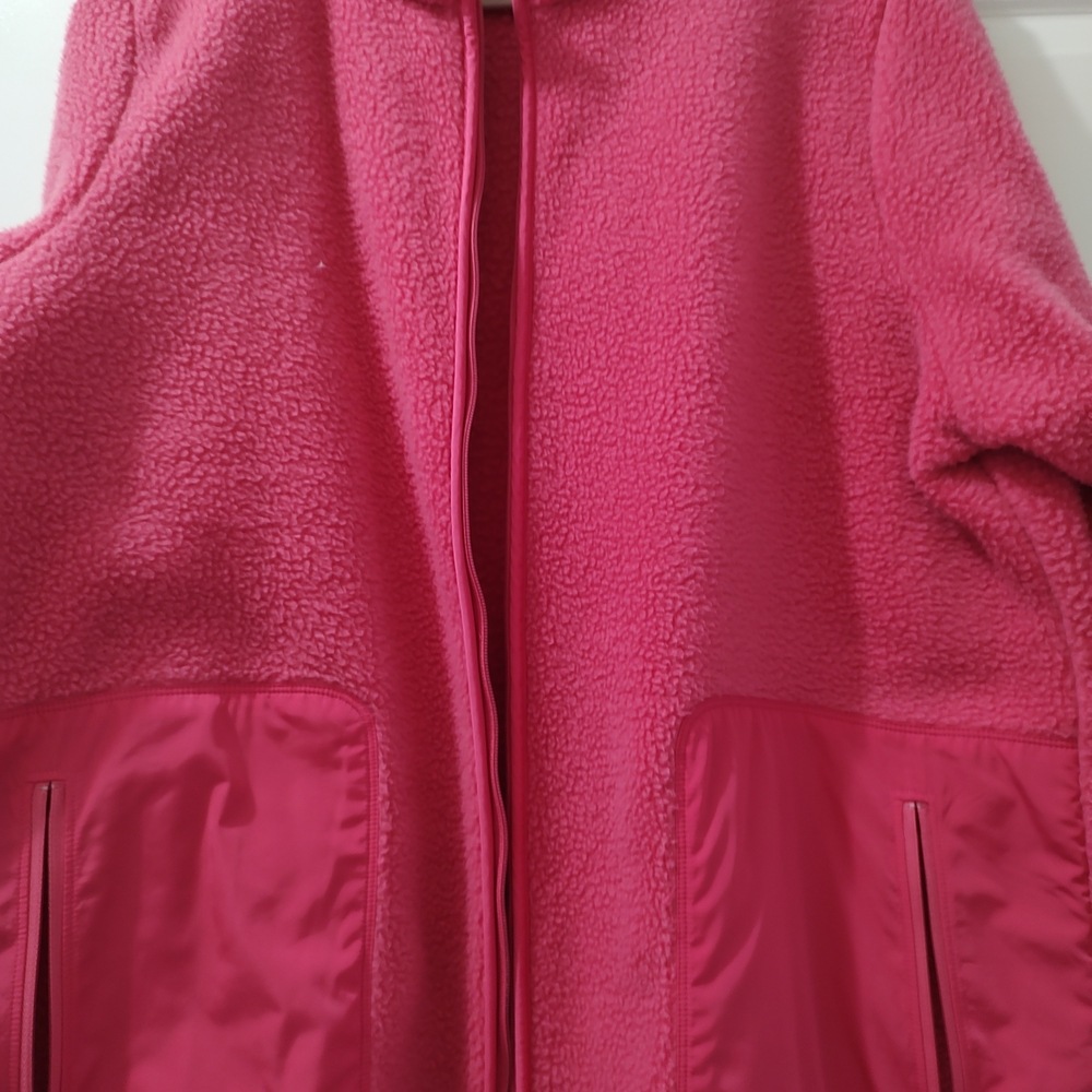 Talbots Vibrant Pink Fleece Jacket - Picture 6 of 8